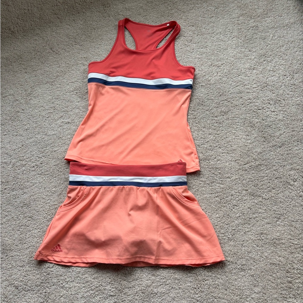 Adidas Climalite Coral Top & Skirt Set